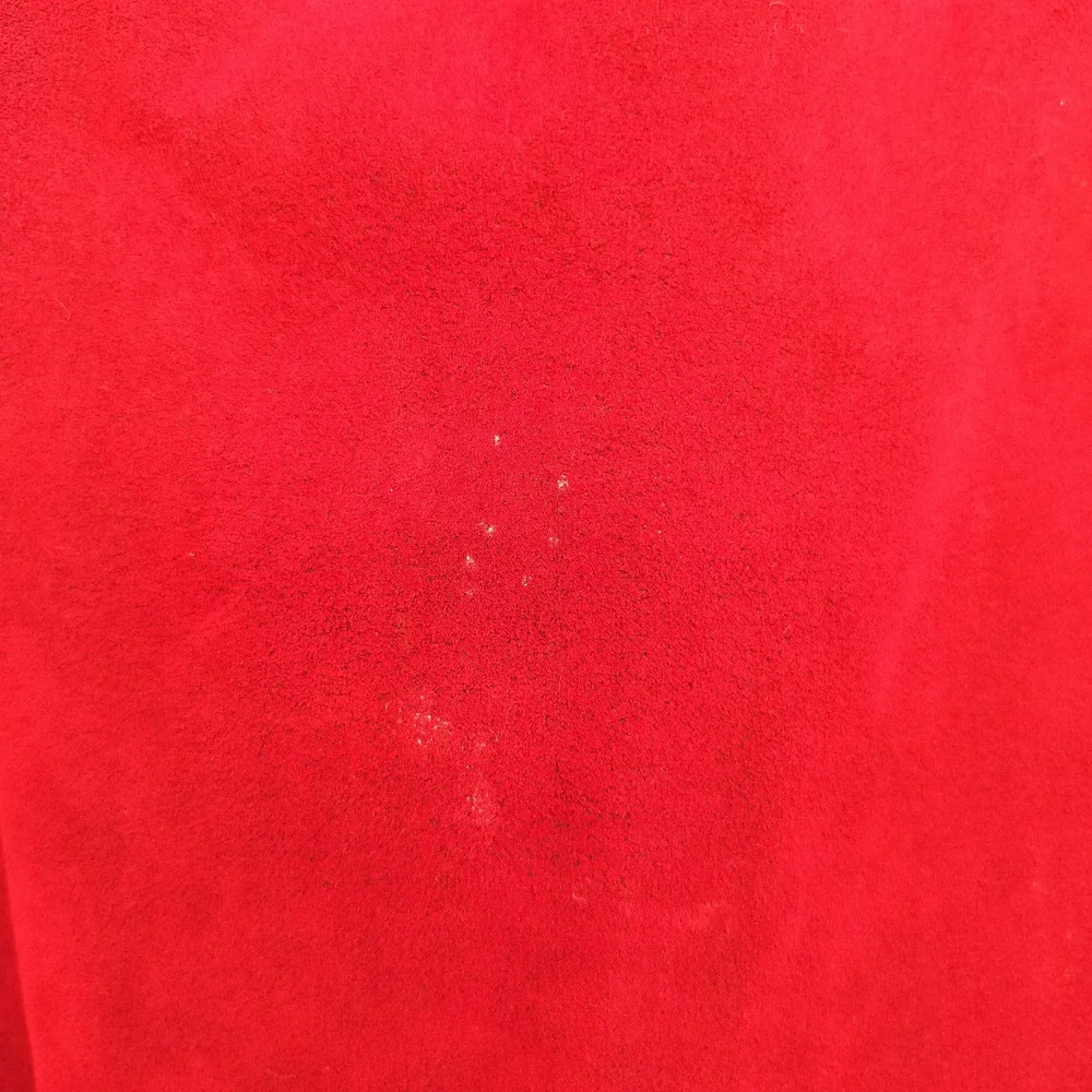 Vintage Red Suede Midi Pencil Skirt‎ Size Small